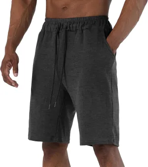 Ohoo Men's Athletic Sweat Shorts Lightweight Casual Workout Lounge Shorts with Comfort Fit