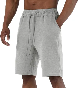 Ohoo Men's Athletic Sweat Shorts Lightweight Casual Workout Lounge Shorts with Comfort Fit