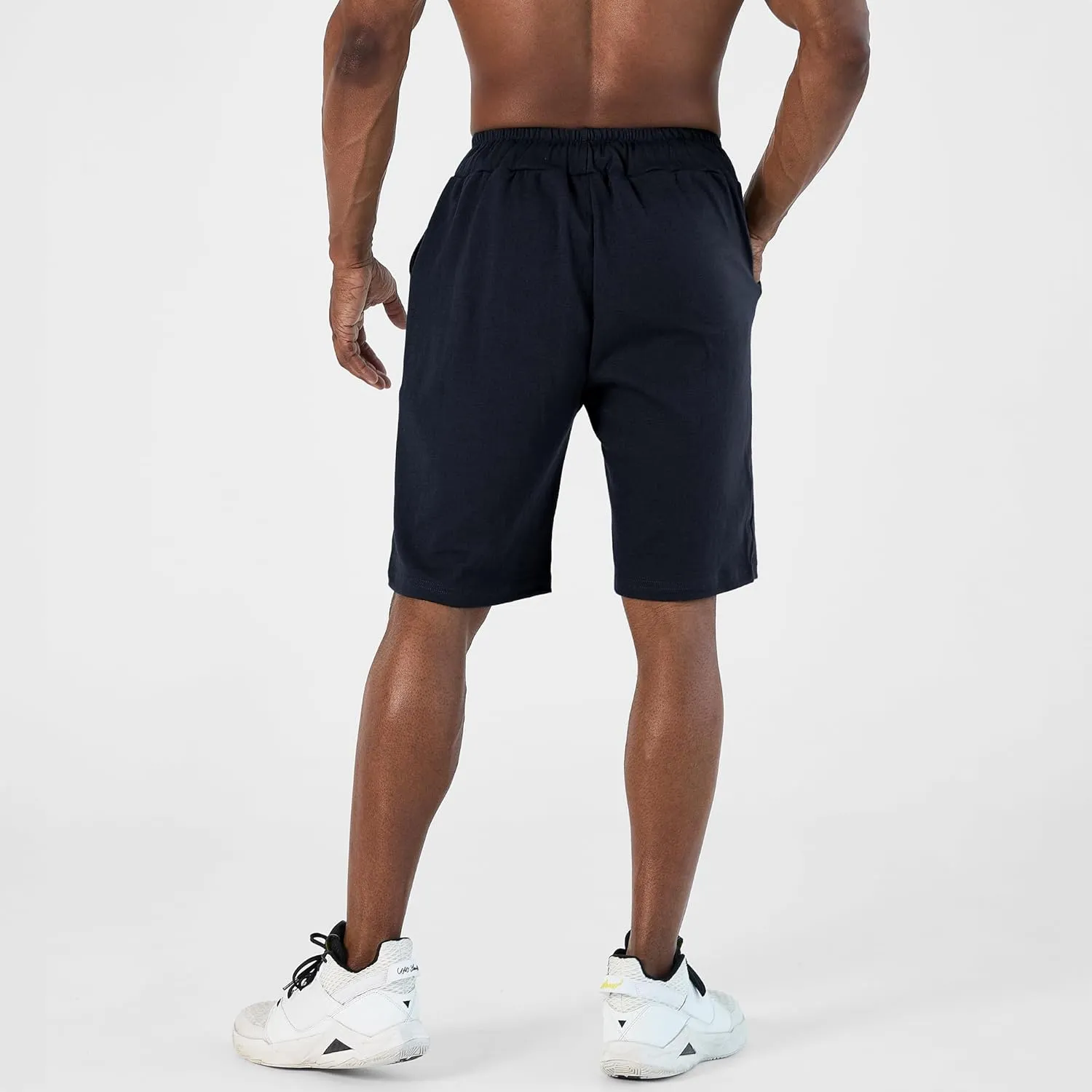 Ohoo Men's Athletic Sweat Shorts Lightweight Casual Workout Lounge Shorts with Comfort Fit