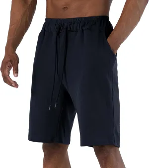 Ohoo Men's Athletic Sweat Shorts Lightweight Casual Workout Lounge Shorts with Comfort Fit