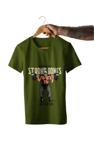 OliveGreen Lift Or Die Plus-size T-Shirt