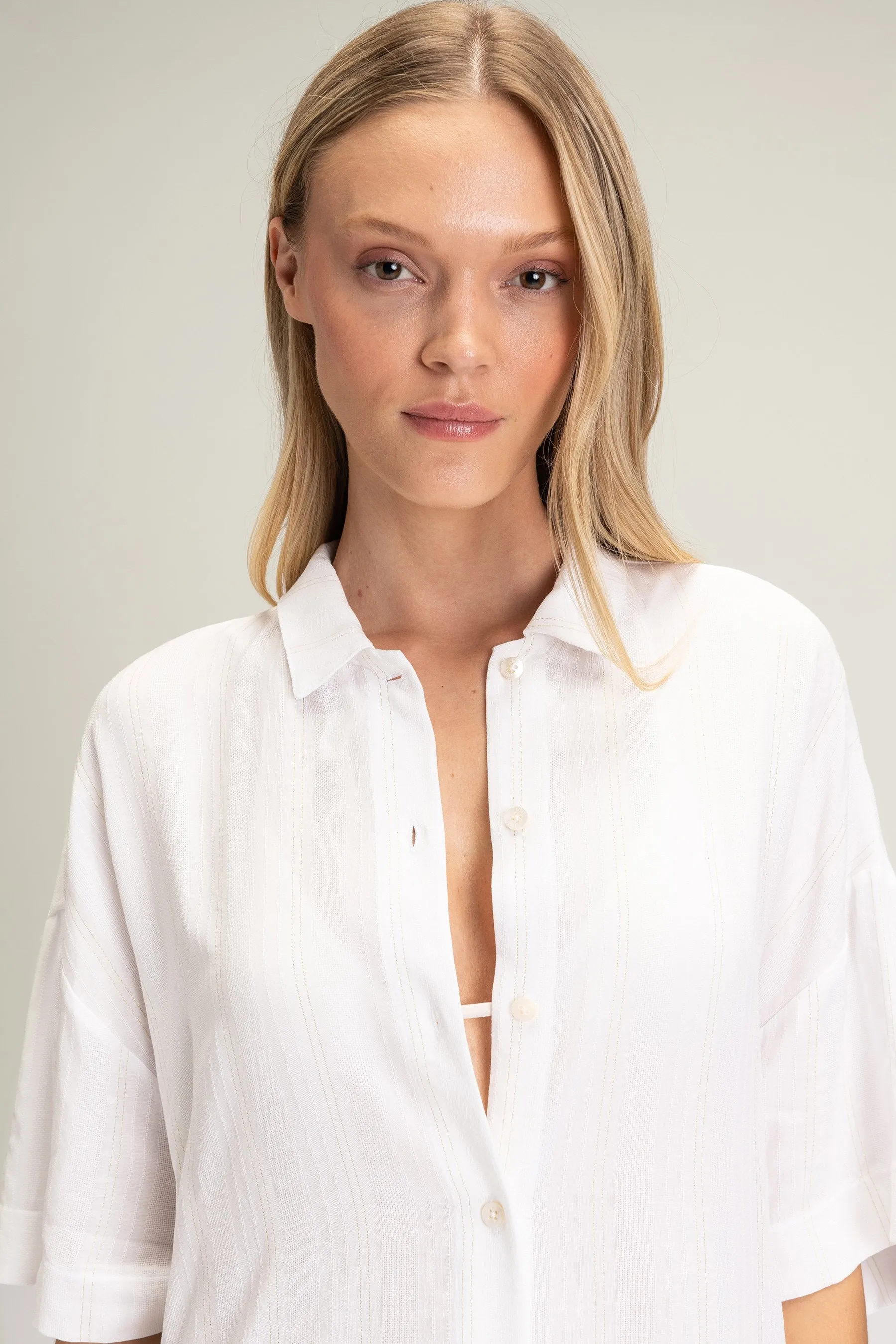 Open Back Beach Shirt