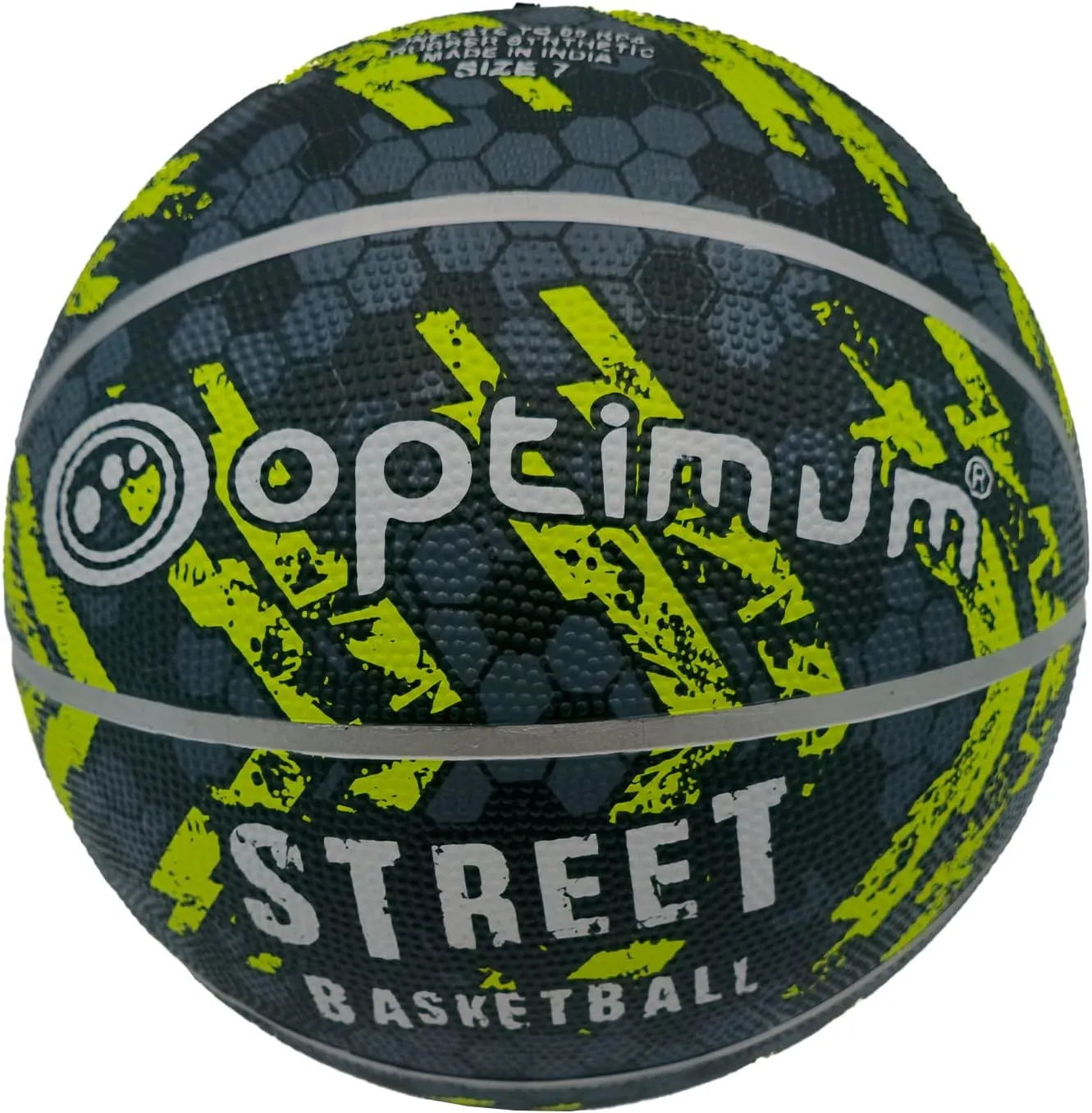 Optimum STREET BASKETBALL - BLACK/YELLOW - MINI