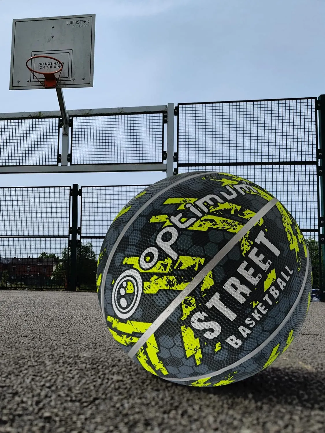 Optimum STREET BASKETBALL - BLACK/YELLOW - MINI
