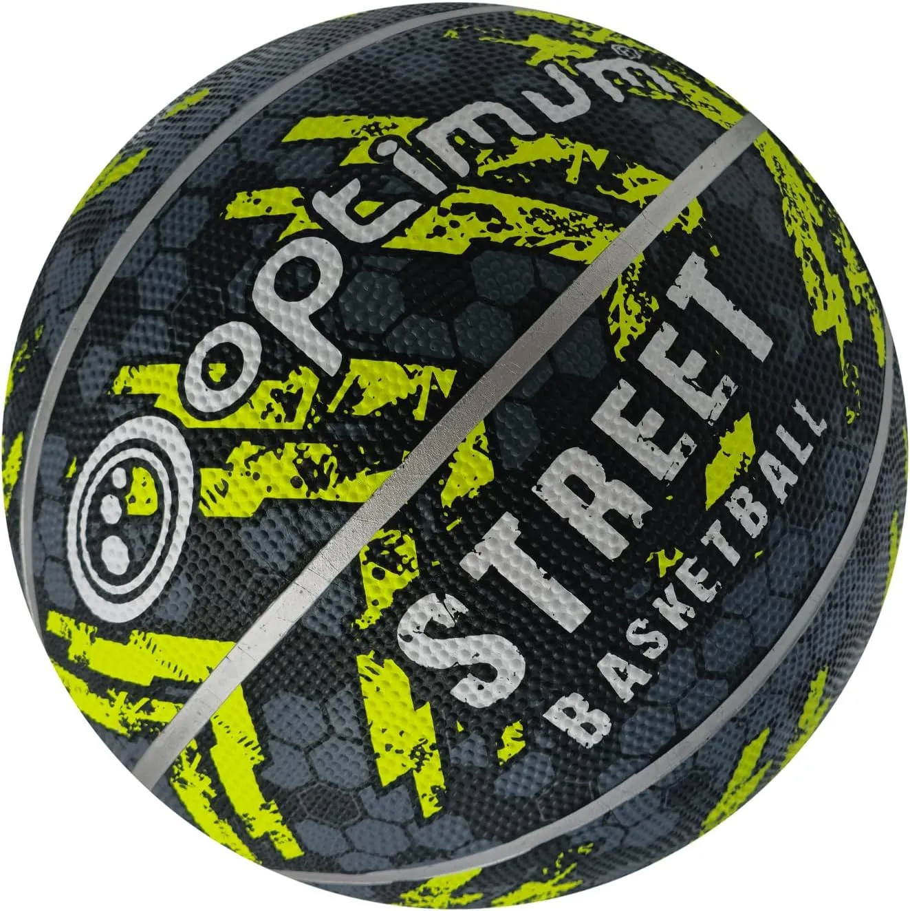 Optimum STREET BASKETBALL - BLACK/YELLOW - SIZE 7