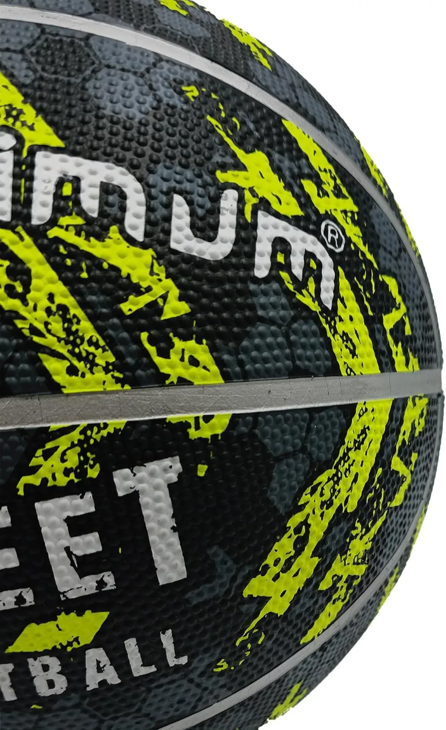Optimum STREET BASKETBALL - BLACK/YELLOW - SIZE 7