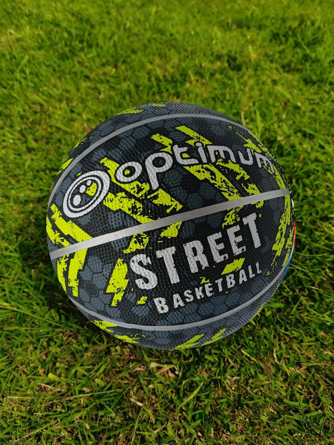 Optimum STREET BASKETBALL - BLACK/YELLOW - SIZE 7
