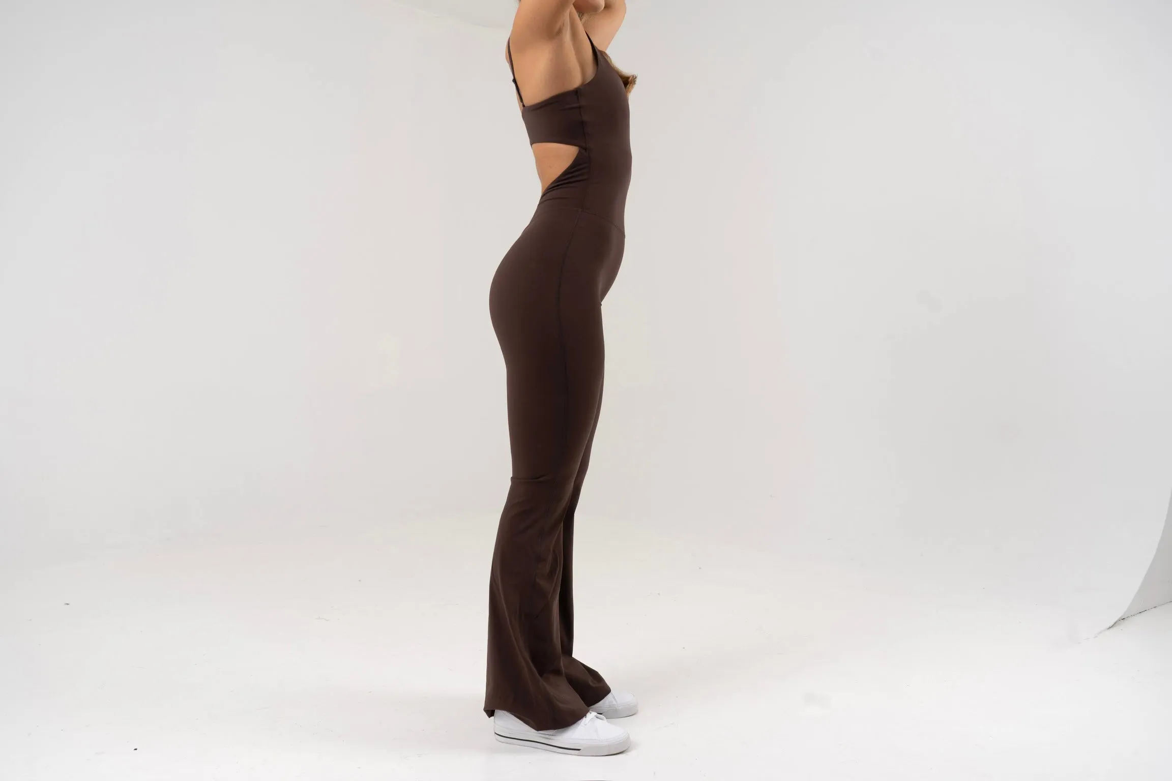 Opule Yoga Jumpsuit - Coffee