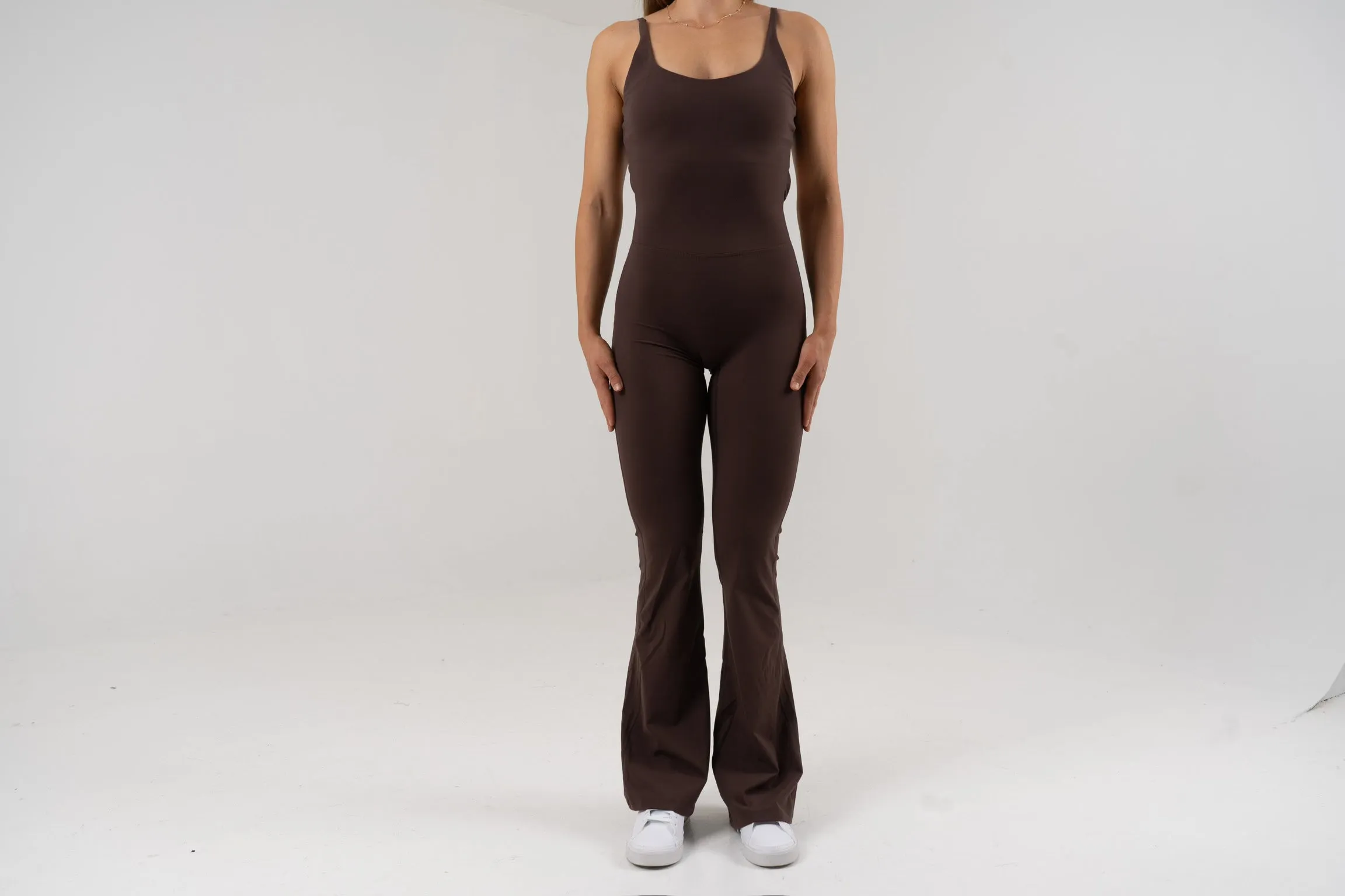 Opule Yoga Jumpsuit - Coffee