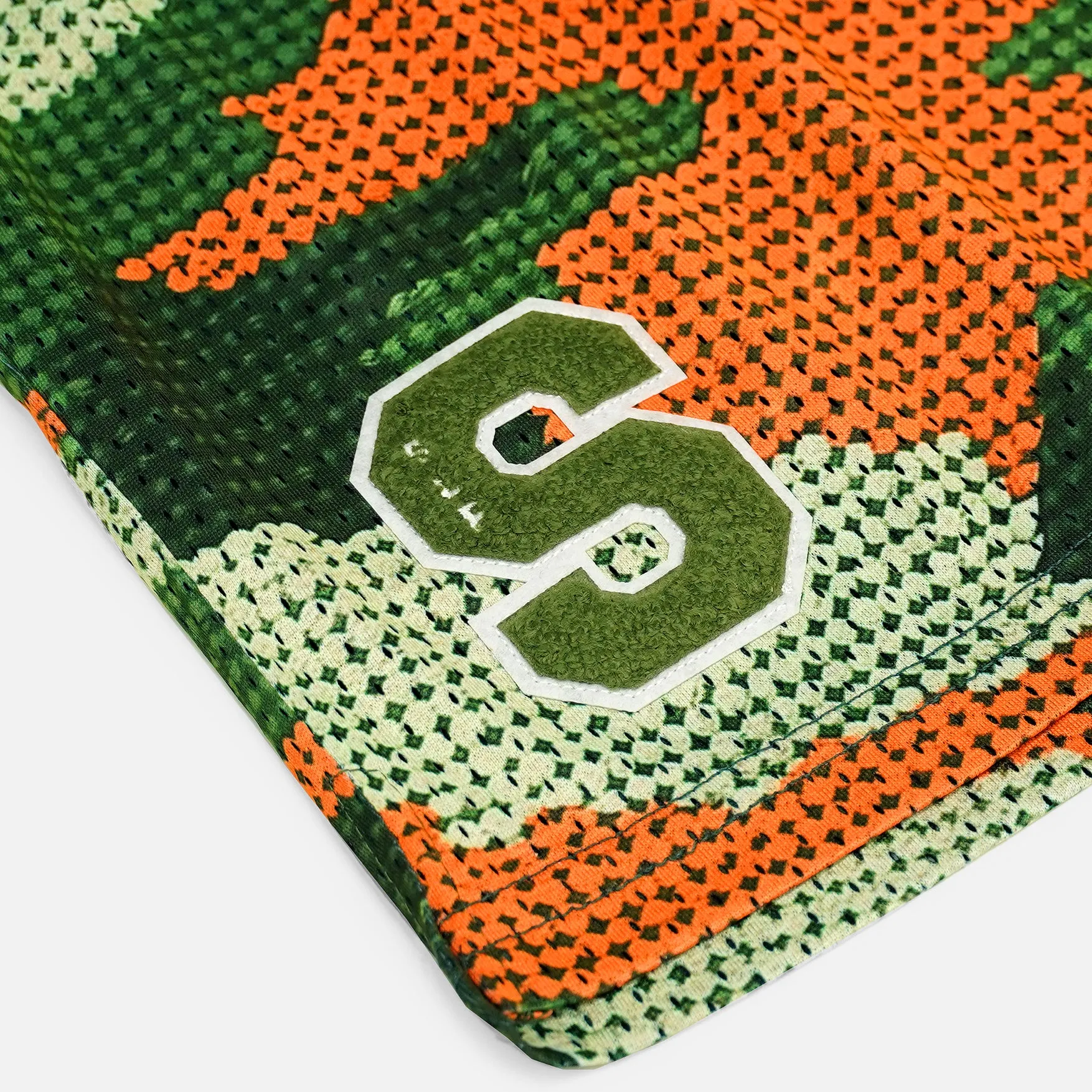 Orange Green Urban Camo Shorts - 5"