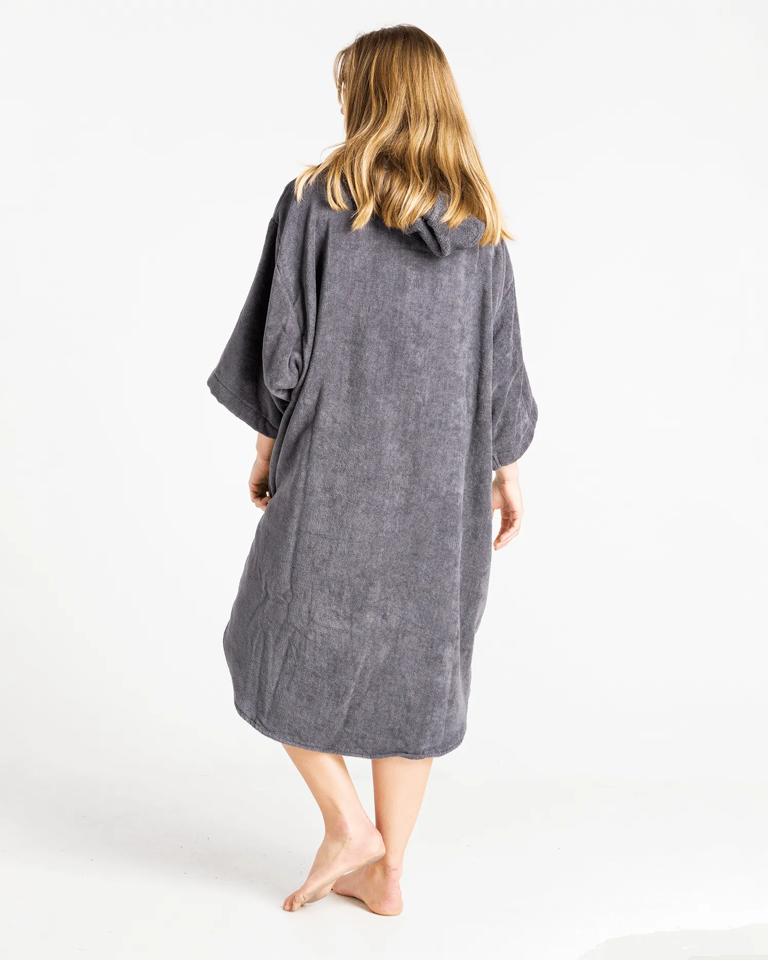Original-Series Long Sleeve Changing Robe in Steel Grey