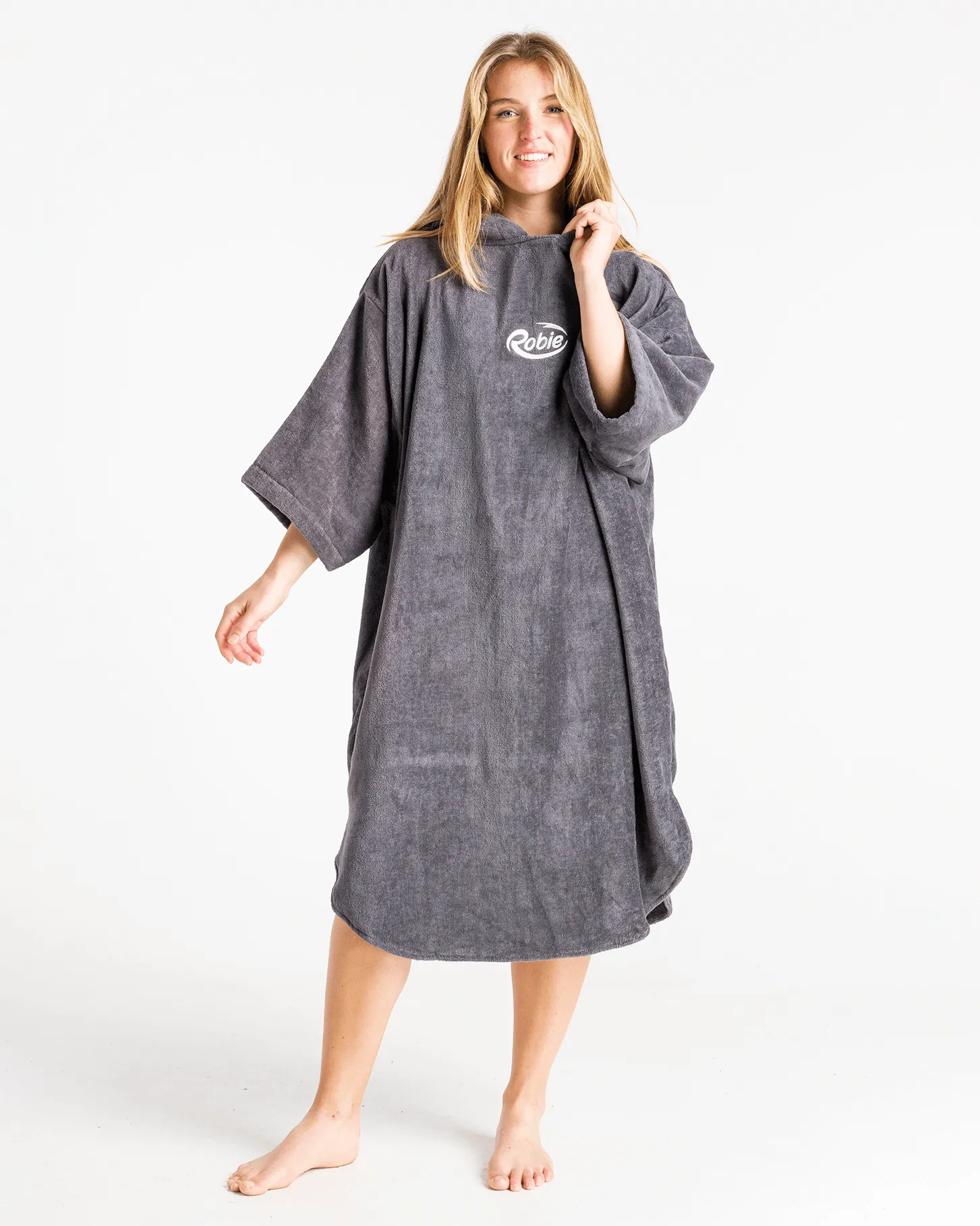 Original-Series Long Sleeve Changing Robe in Steel Grey