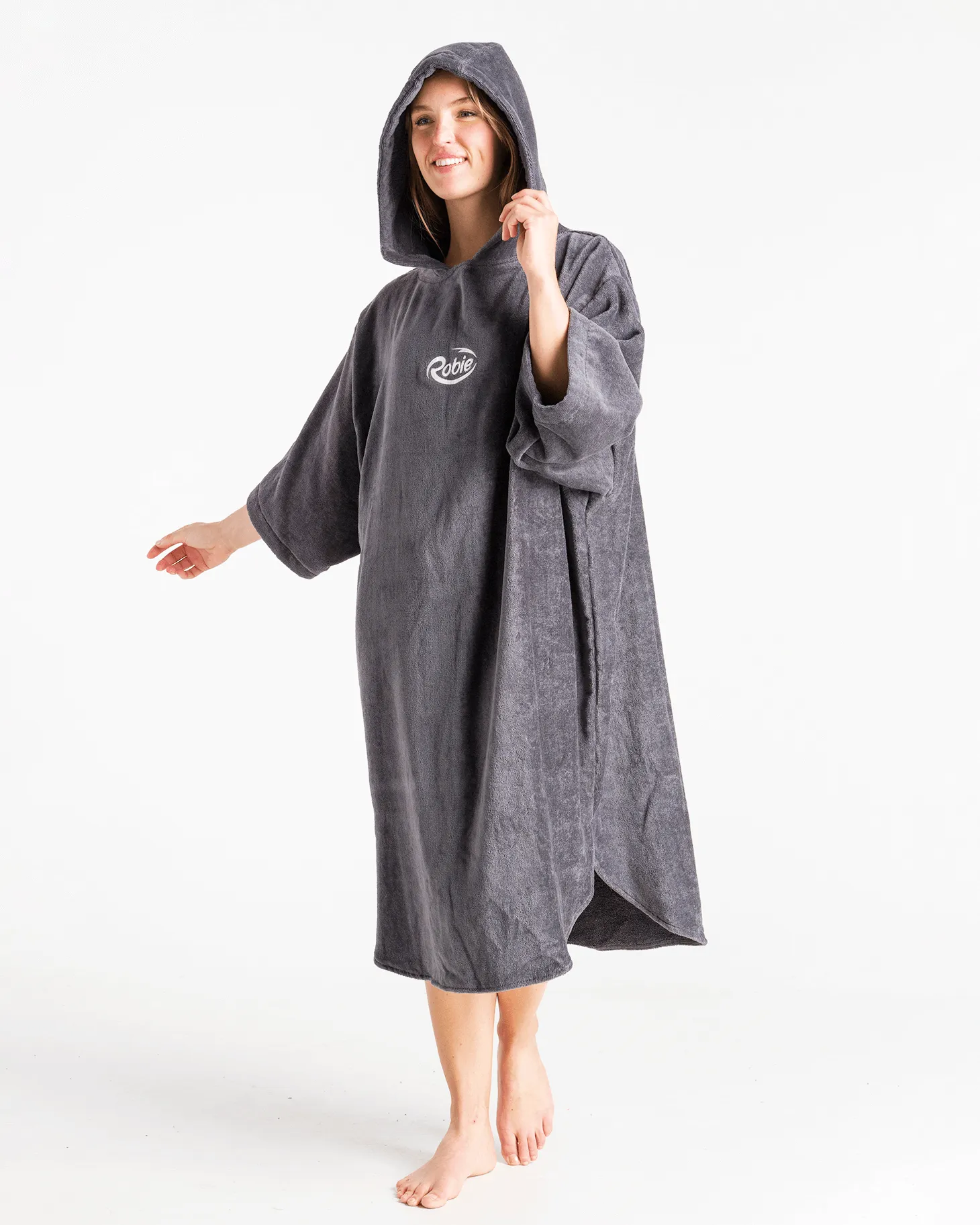 Original-Series Long Sleeve Changing Robe in Steel Grey