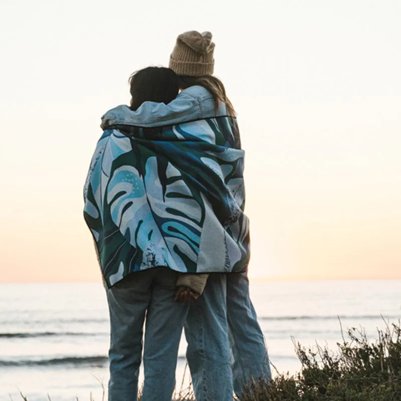 Original Towel: Monstera Blue