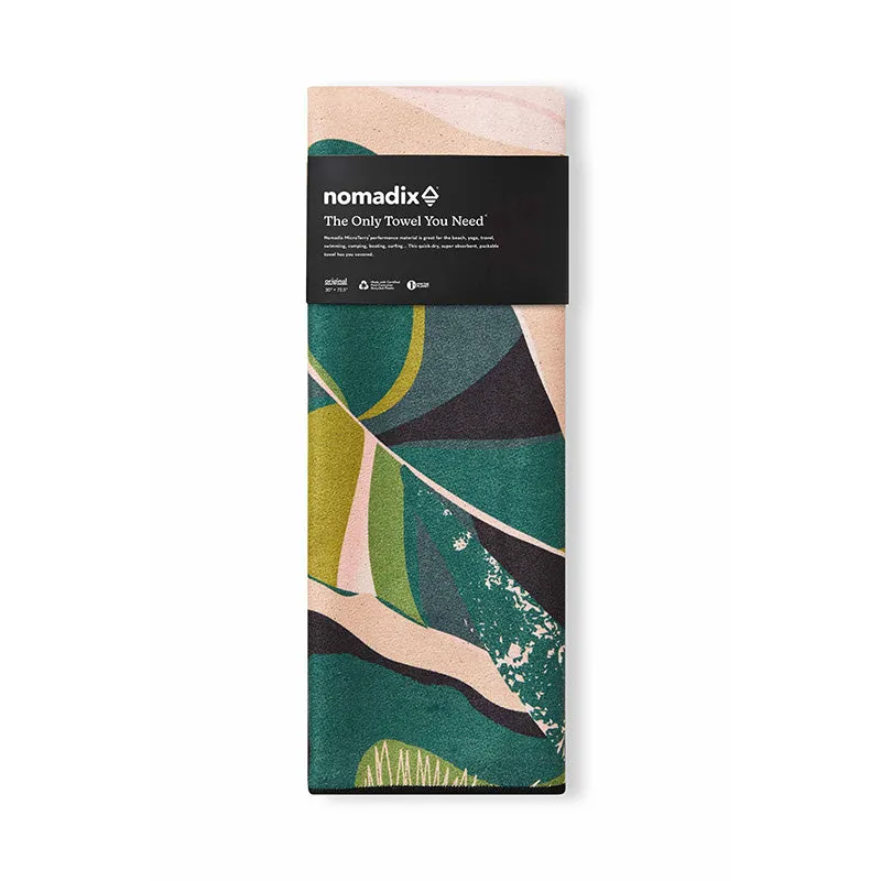 Original Towel: Monstera Green Pink