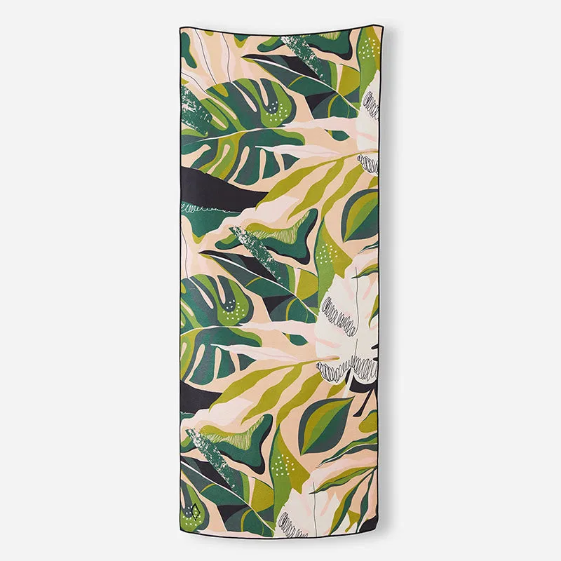 Original Towel: Monstera Green Pink