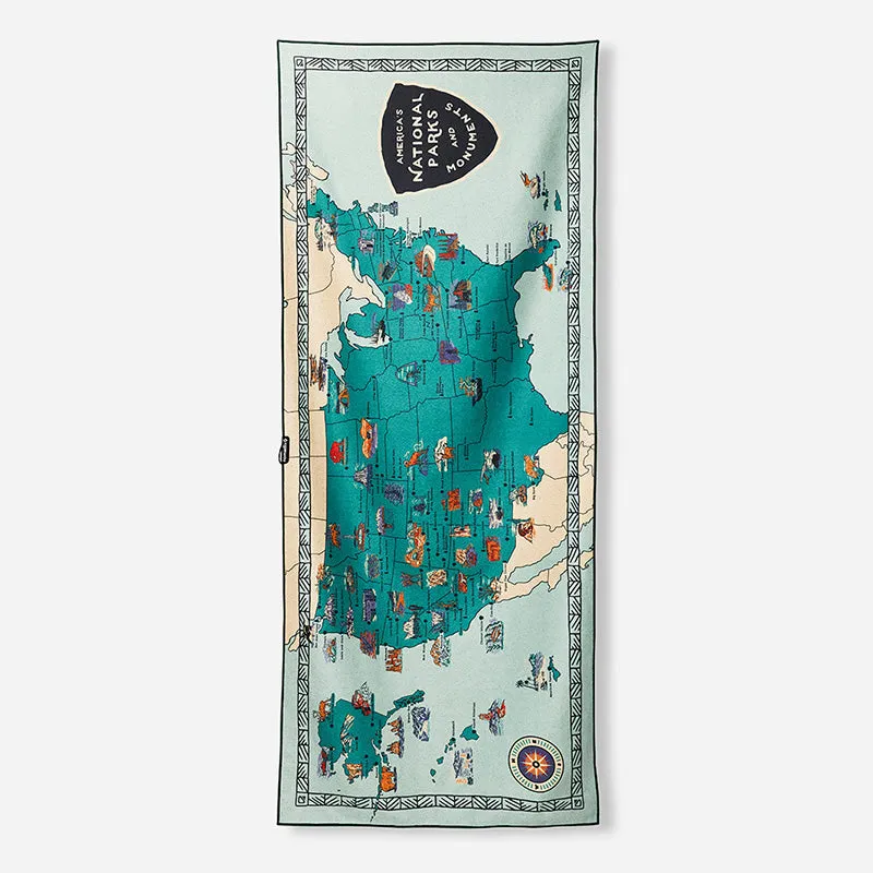 Original Towel - National Parks Map