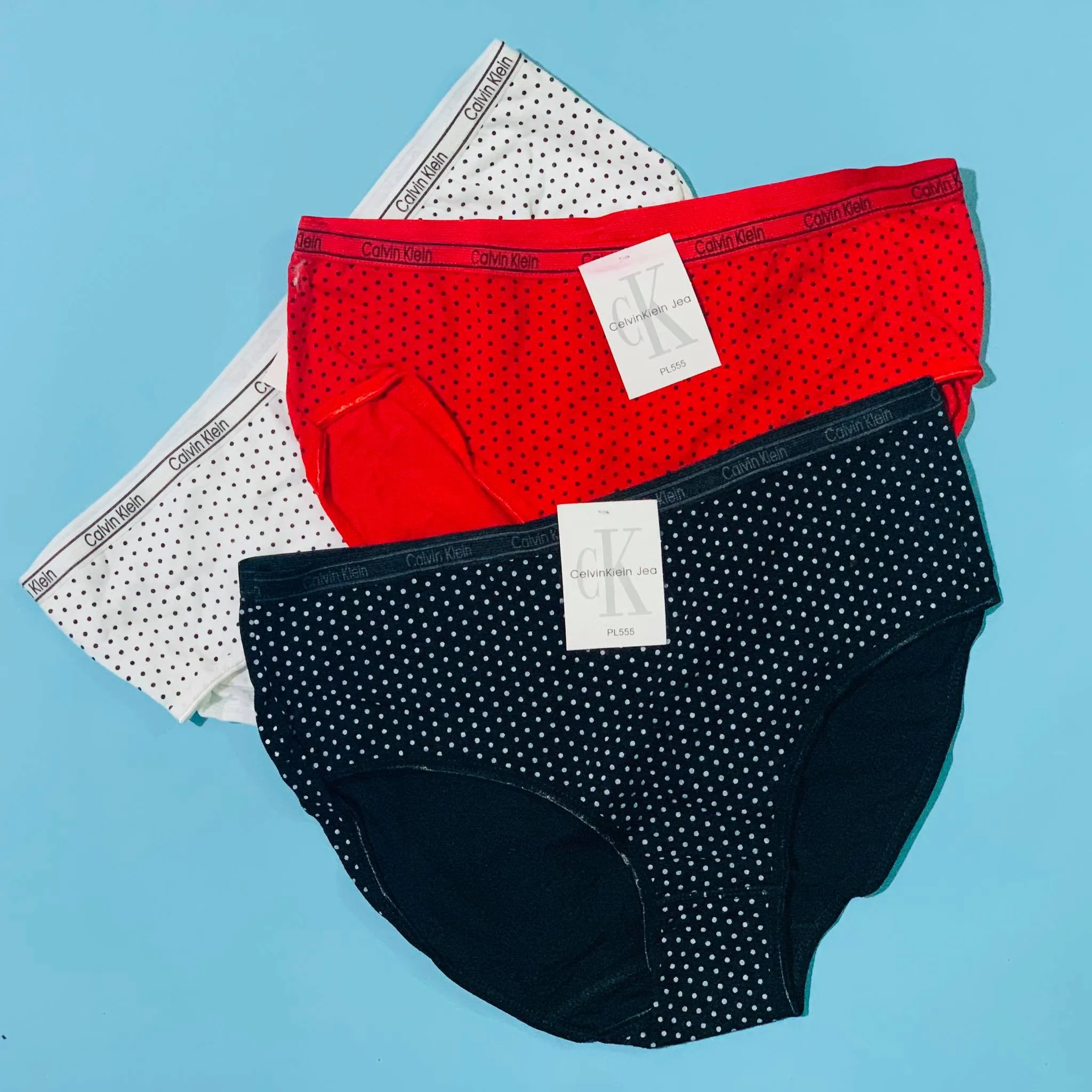 Pack of 4 - CK Polka Dotted Panty - Flourish CK Polka Dotted Panty Mix Colors - 444, 555, 666