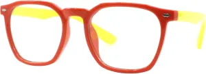 PASTL Kid's Blue Light Blocker Glasses Soft Flexible Square Frame Girls Boys UV