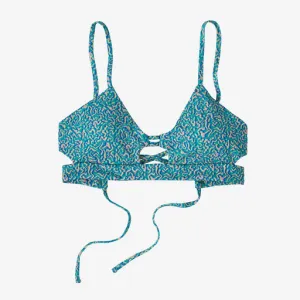 Patagonia Focal Point Bikini Top - Sea Texture: Subtidal Blue