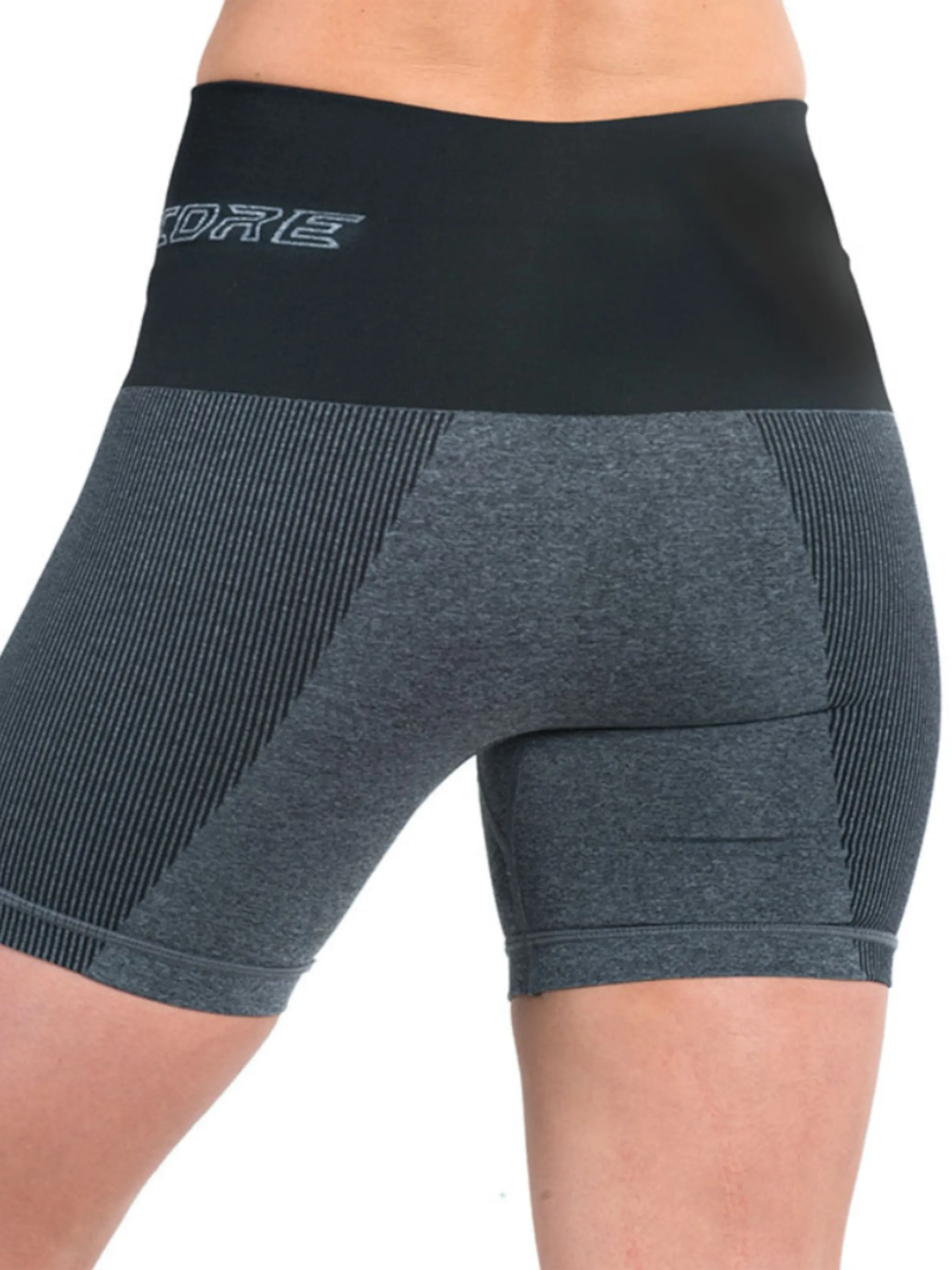 Patented women's CORETECH® Sports performance/ Recovery and Postpartum Compression Shorts