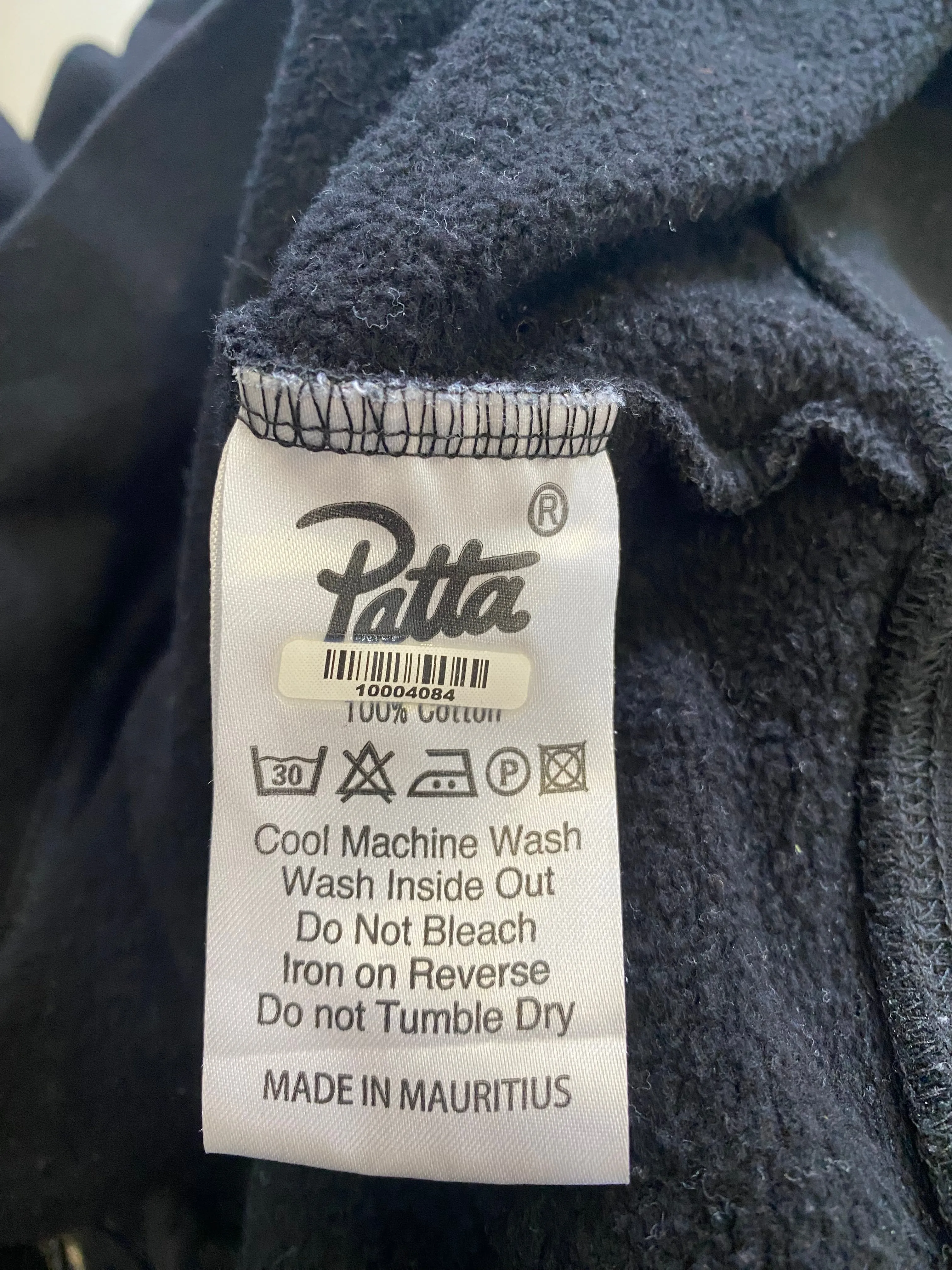 Patta Clothing Black Rose Embroidered Hoodie - XL