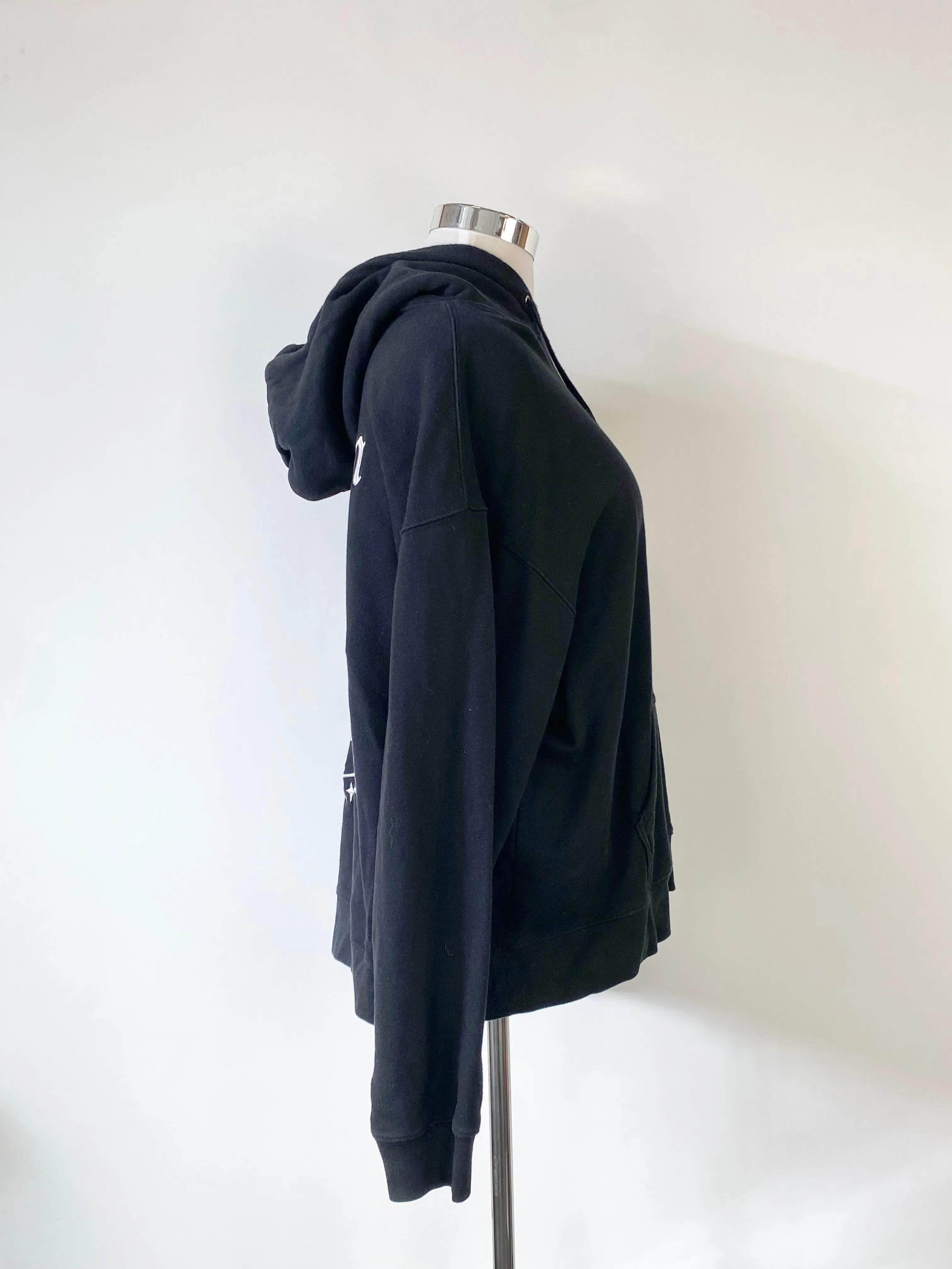 Patta Clothing Black Rose Embroidered Hoodie - XL