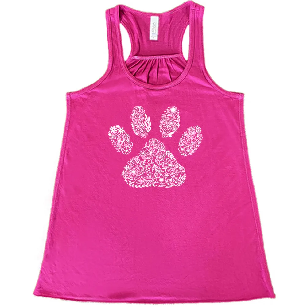 Paw Floral Design Shirt