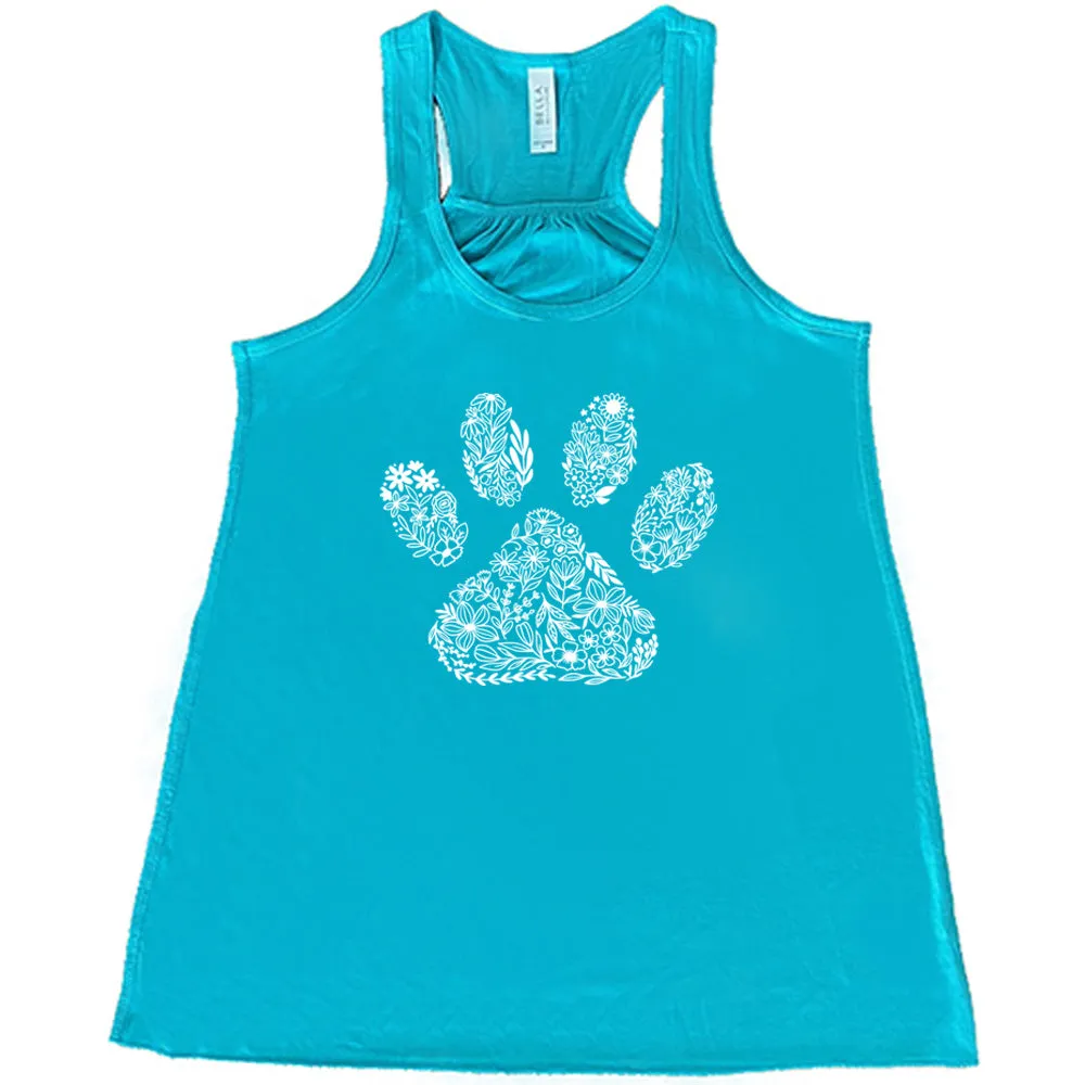 Paw Floral Design Shirt