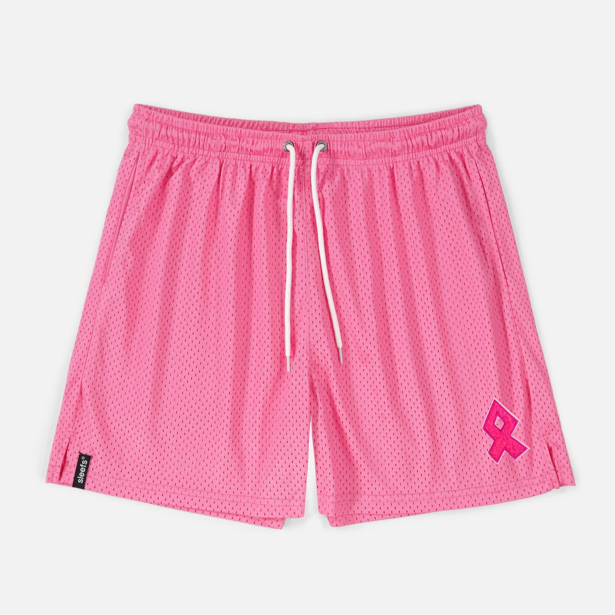Pink Ribbon Patch Shorts - 7"