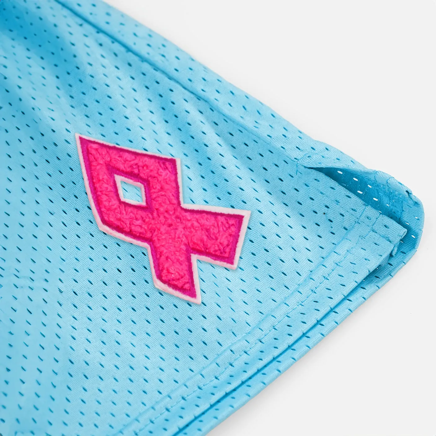 Pink Ribbon Patch Shorts - 7"