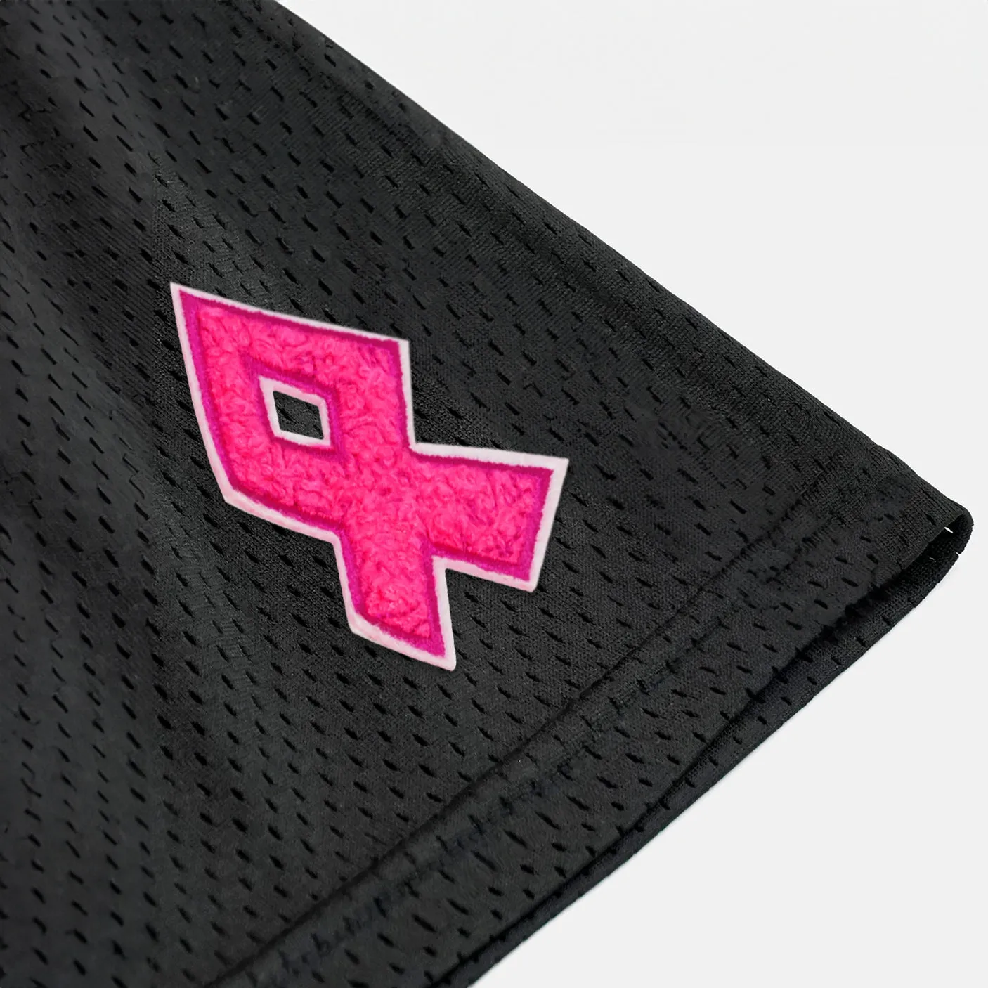 Pink Ribbon Patch Shorts - 7"