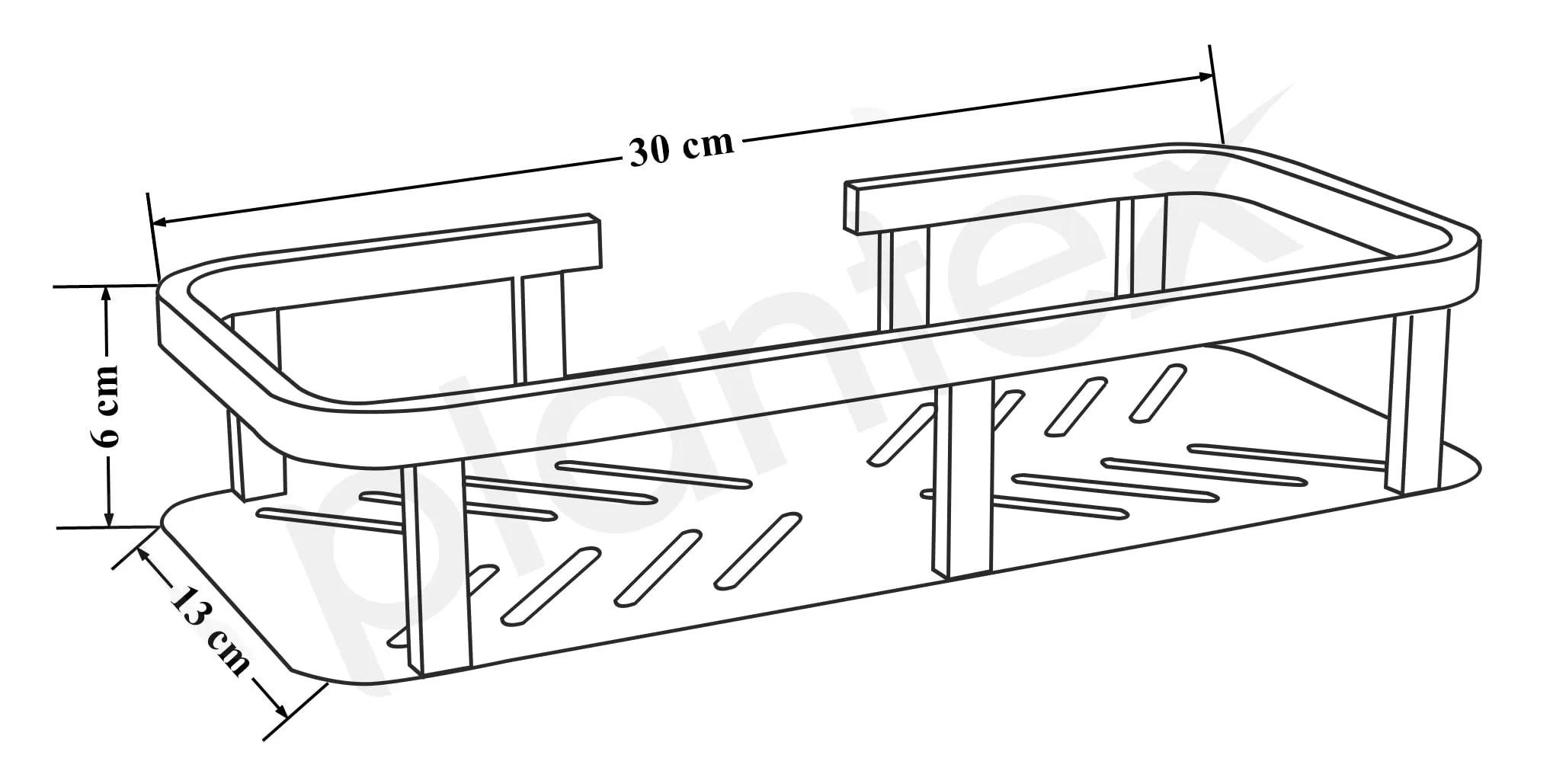 Plantex Stainless Steel 304 Grade Shelf for Bathroom/Storage Organizer for Bathroom/Kitchen Rack - Bathroom Accessories - Pack of 1 (12x5 Inch, Chrome)