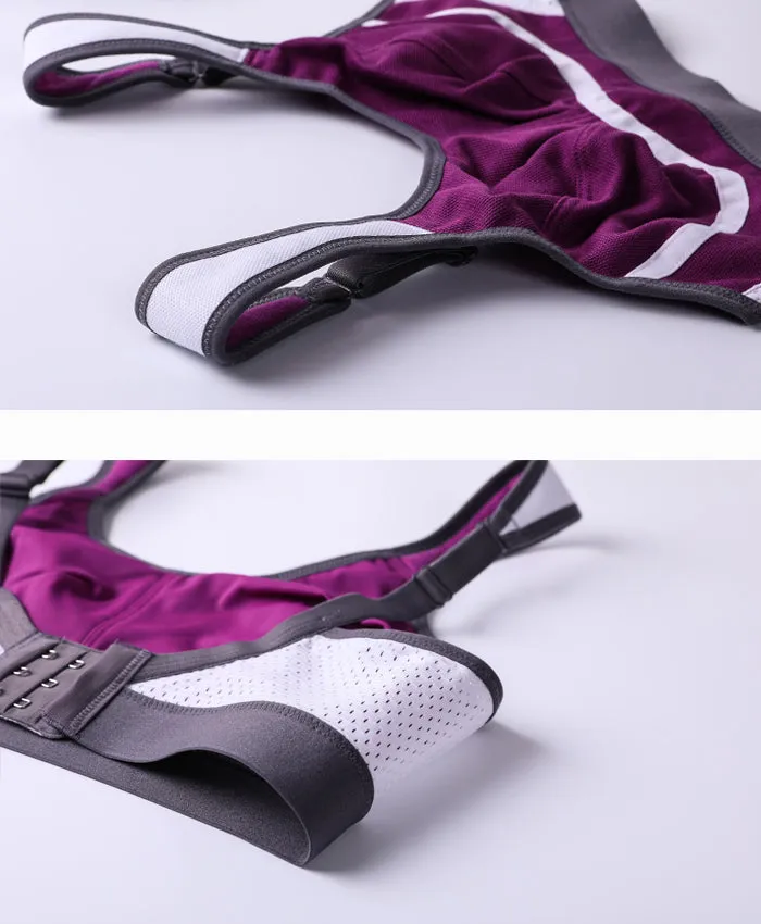 Plus size high impact wireless non-padded sports bra (32C-44F)
