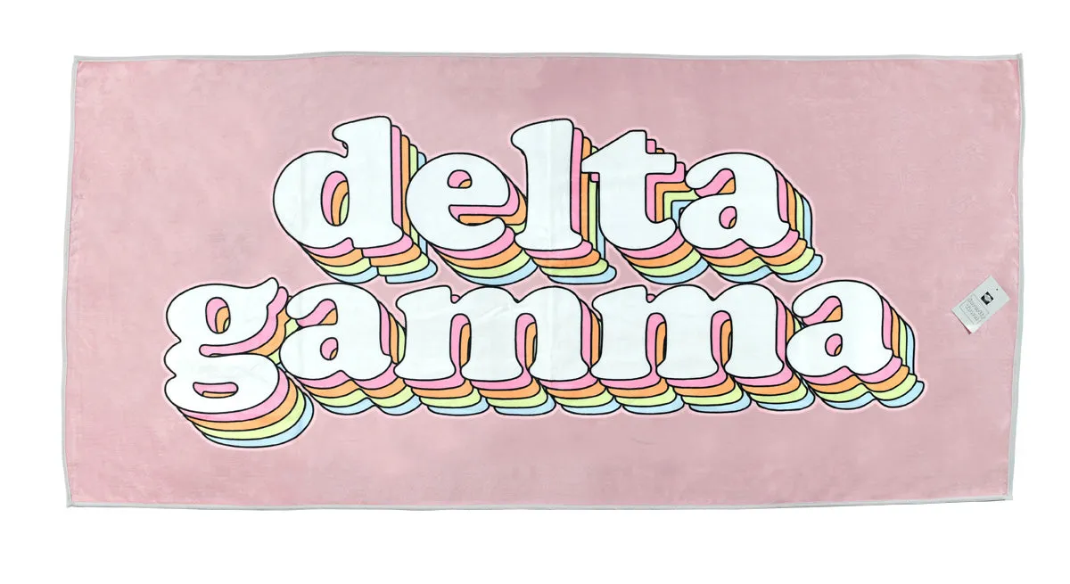 Plush Retro Beach Towel