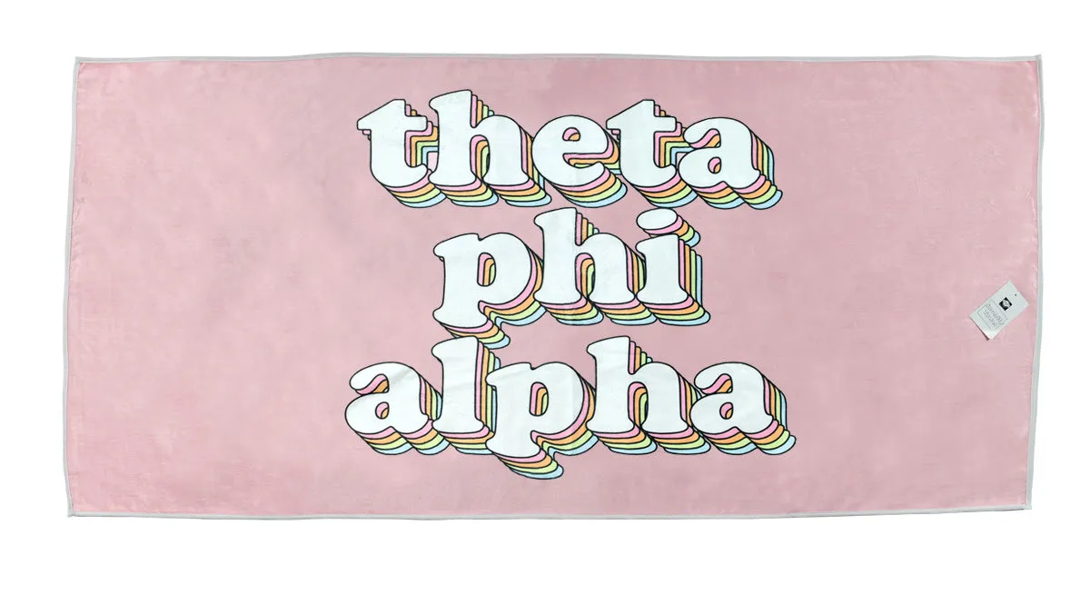 Plush Retro Beach Towel