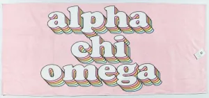 Plush Retro Beach Towel