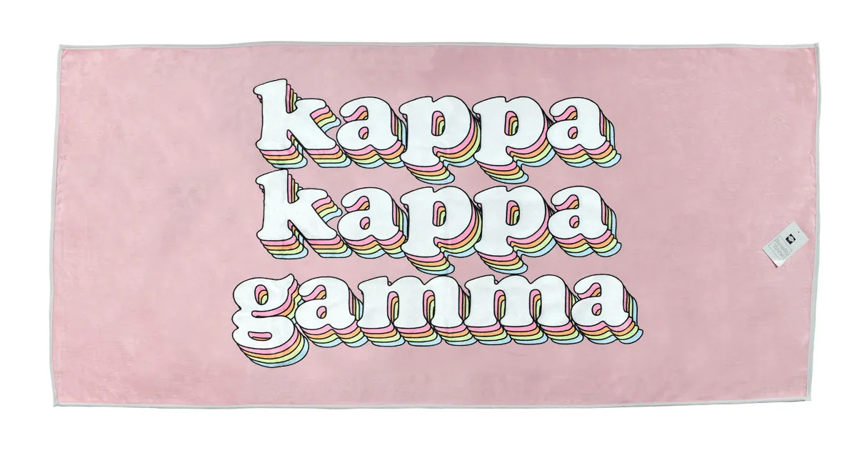 Plush Retro Beach Towel