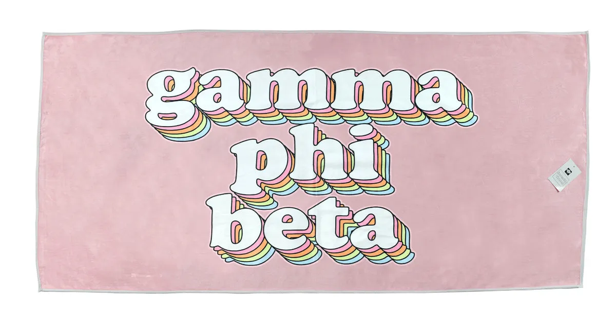 Plush Retro Beach Towel