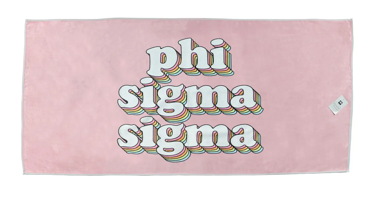Plush Retro Beach Towel