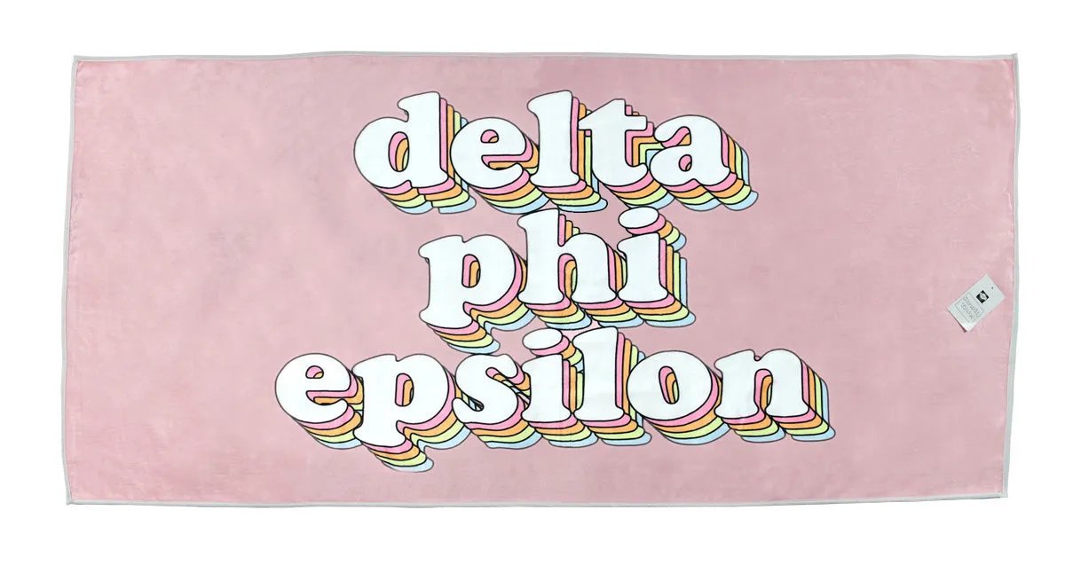 Plush Retro Beach Towel