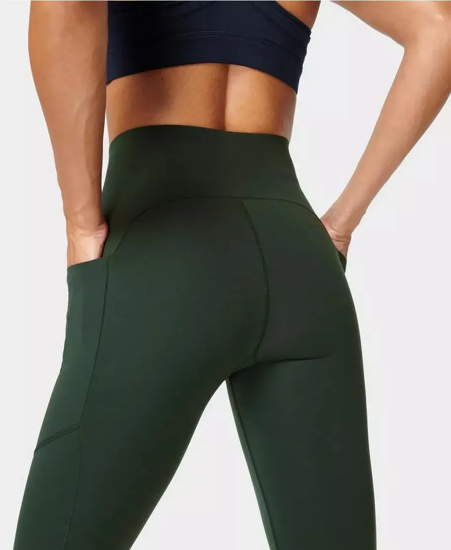 Power High Waist 7/8 Workout L Sb6438 78 Trek-Green