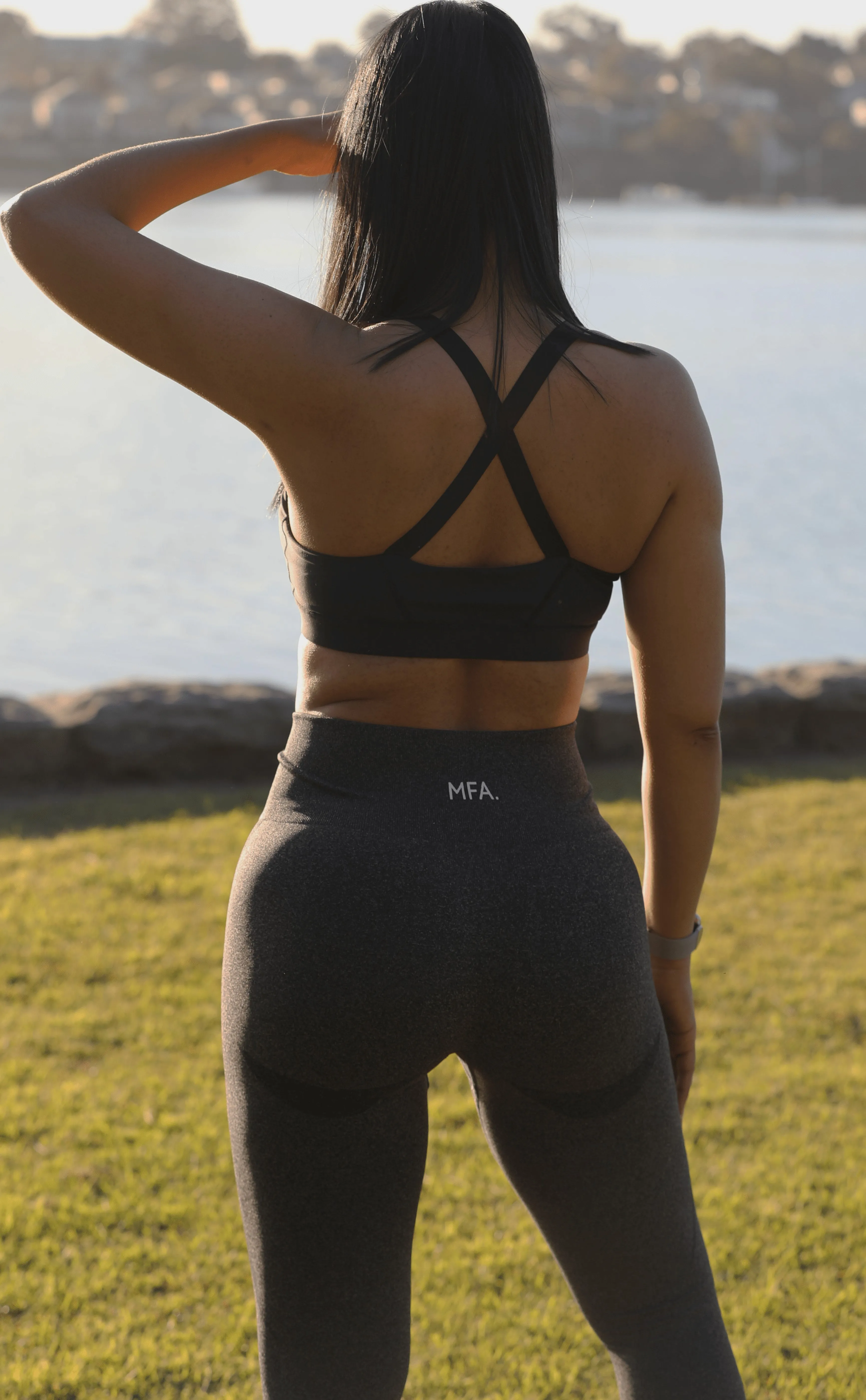 Precision Seamless High-Rise Leggings (Charcoal)