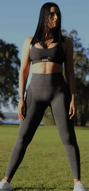 Precision Seamless High-Rise Leggings (Charcoal)