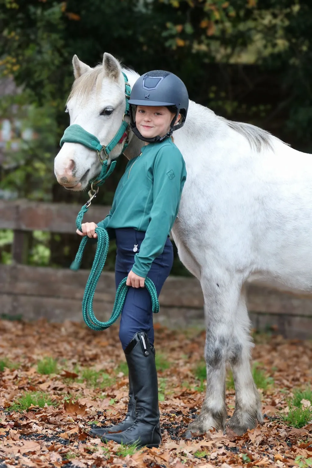 Premium Navy children’s Equestrian Riding Tights by Halt Equestrian - Superior Comfort and Style for Riders