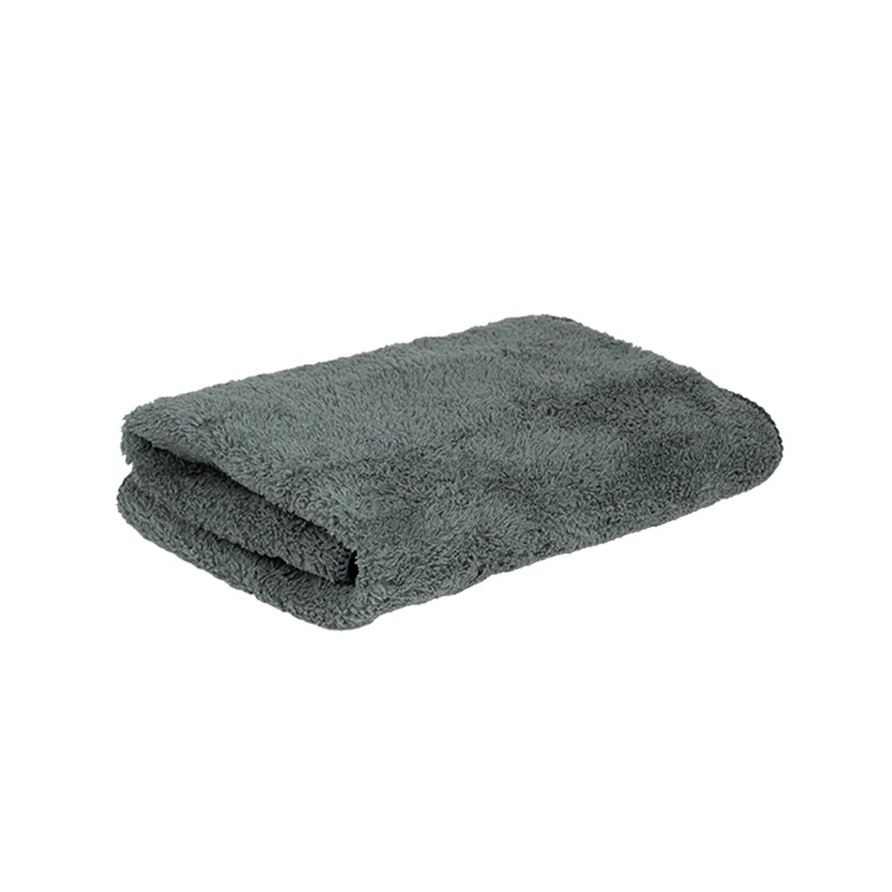Premium Plush Grey Microfiber Towel