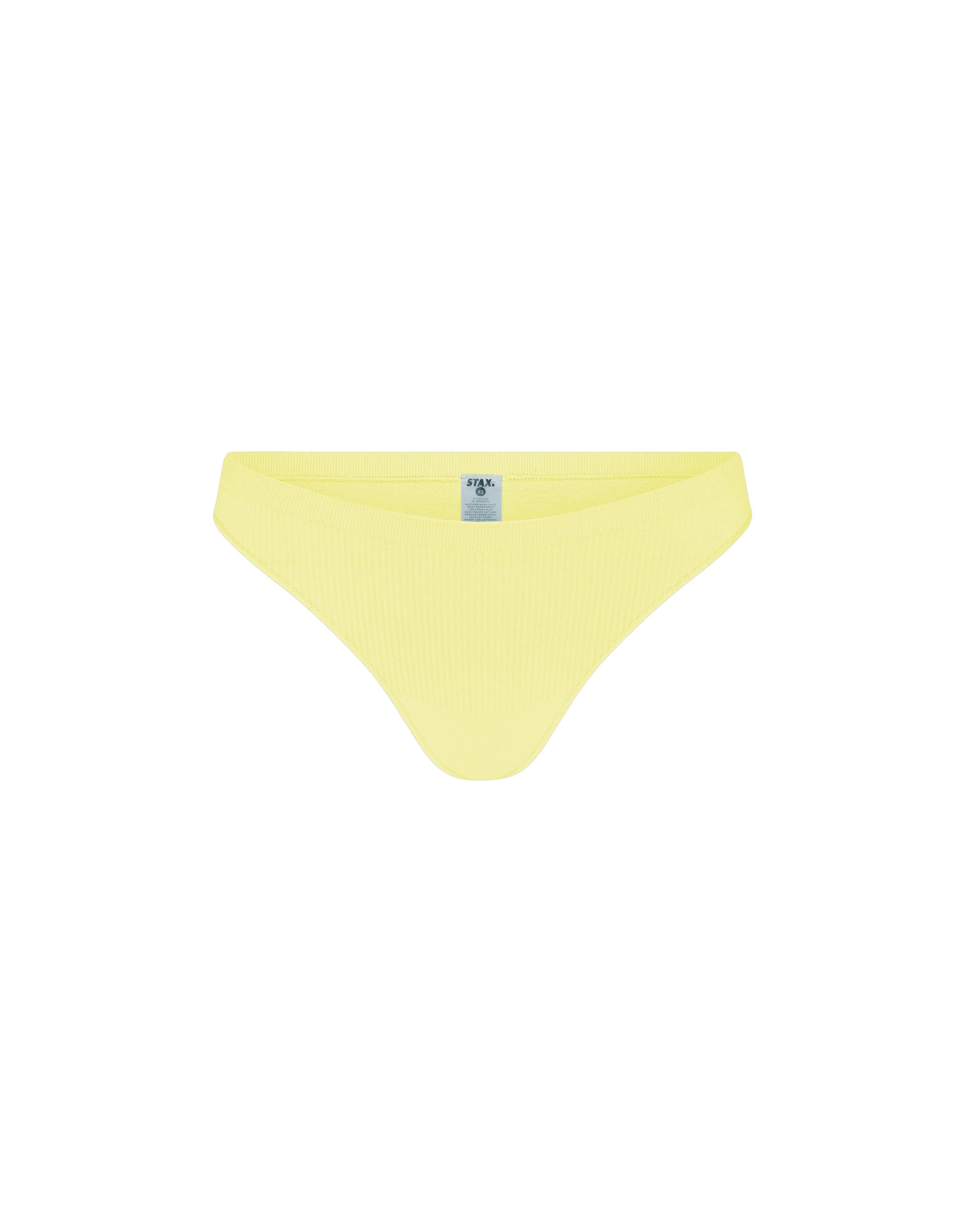 Premium Seamless V5.1 (Favourites) Sports G-String - Lemon (Yellow)
