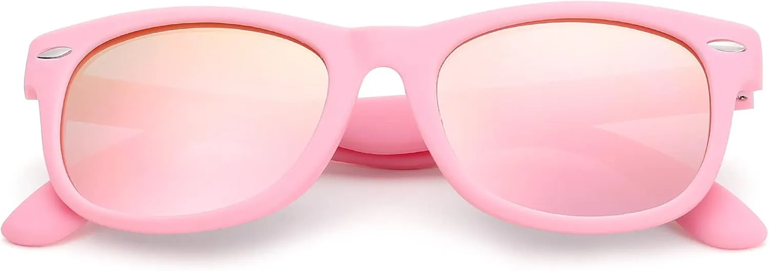 Pro Acme Kids Polarized Sunglasses, Flexible TPEE Rubber Toddler Shades for Girls Boys, Ages 3-12