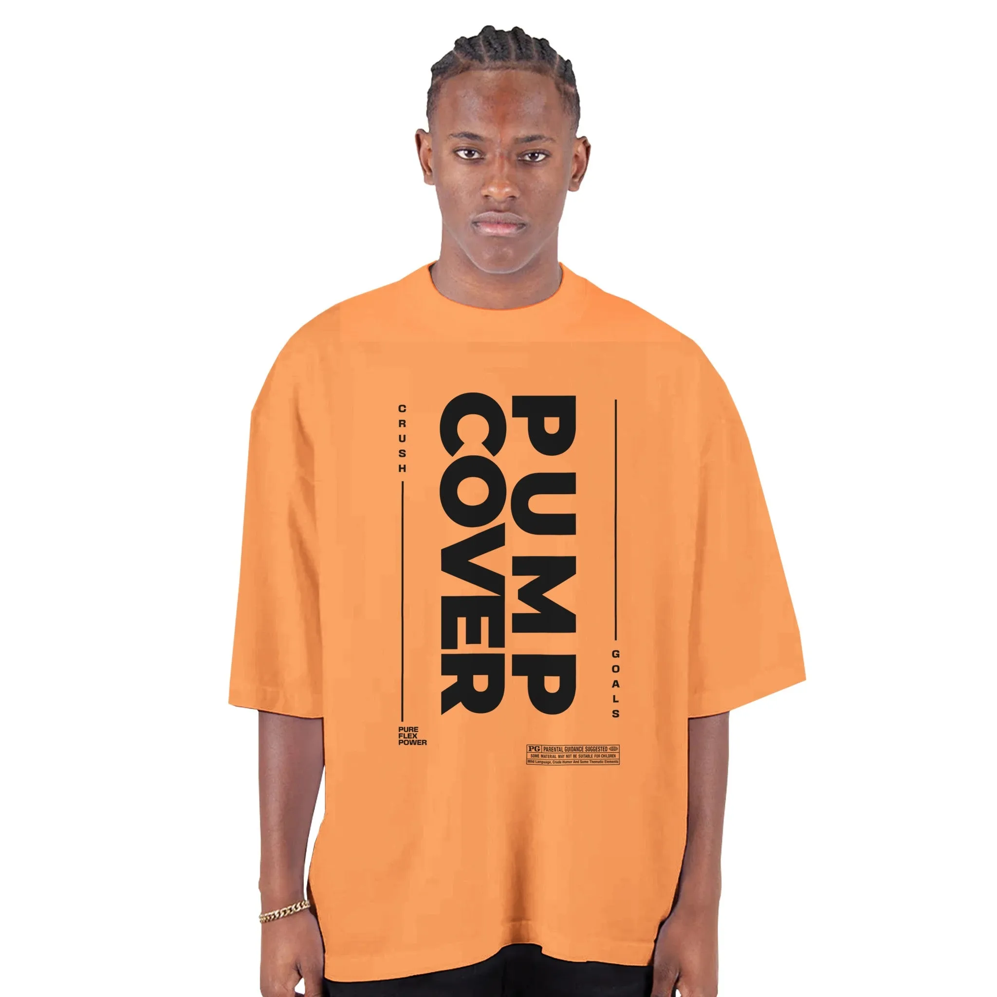 Pump Cover Men's Oversized Drop-Shoulder Crewneck T-Shirt