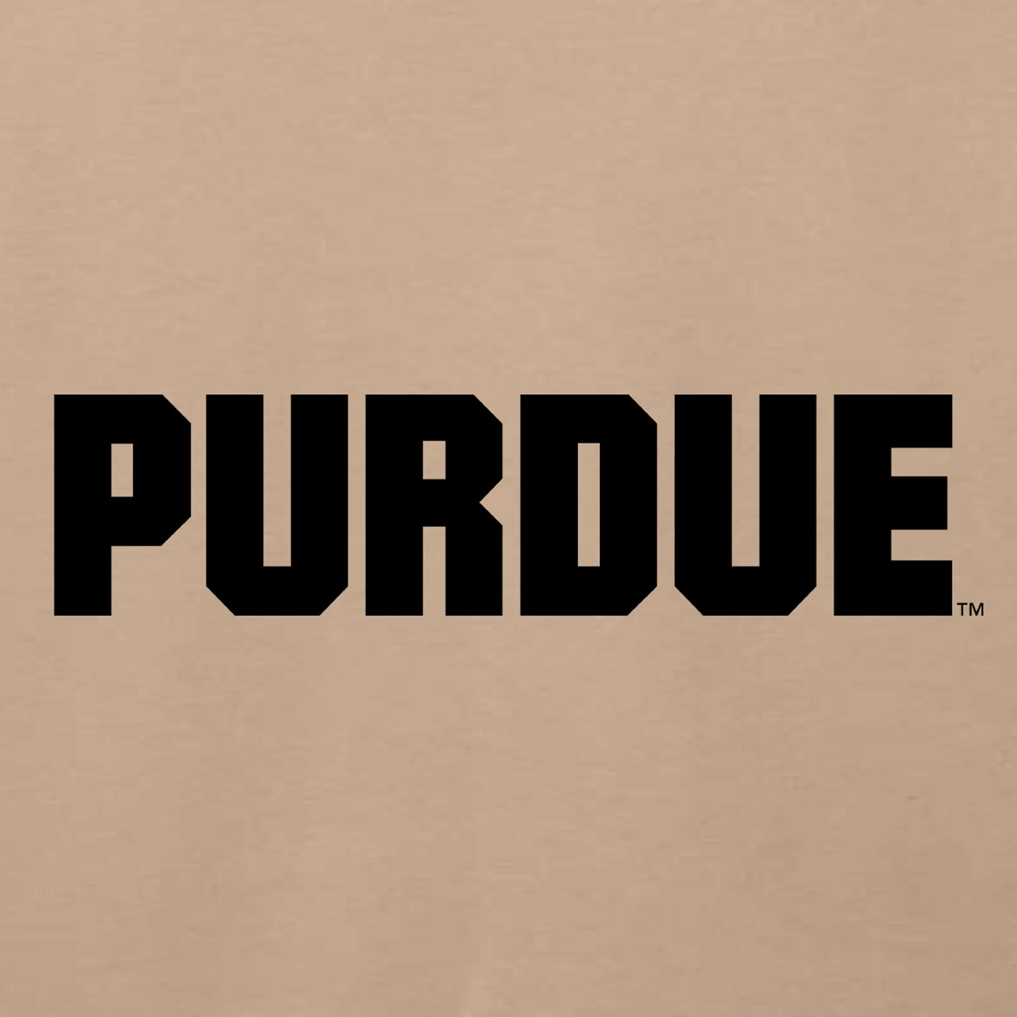 Purdue Basic Block Sponge Fleece Hoodie - Tan